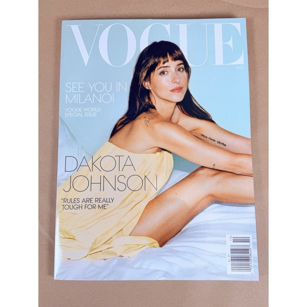 Vogue Magazine October 2026 Dakota Johnson Vogue World Milano Special Issue
